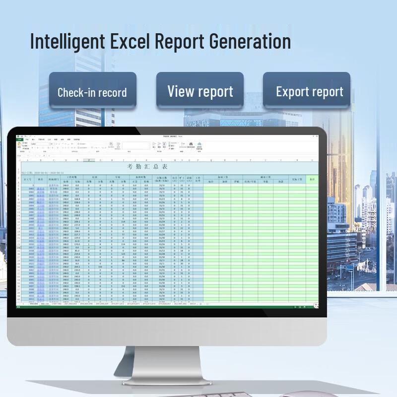 Deli Biometric Attendance Machine CN plug (adapter included)