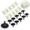 20 шт. черный + белый C-образный зажим комбинированный комплект с болтом переднее заднее крыло