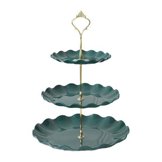 3-х уровневая башня-стенд для кексов, стойка для демонстрации десертов, не содержит бисфенол А, большая вместимость, простая сборка, многоуровневый поднос для сервировки тортов, принадлежности для вечеринок