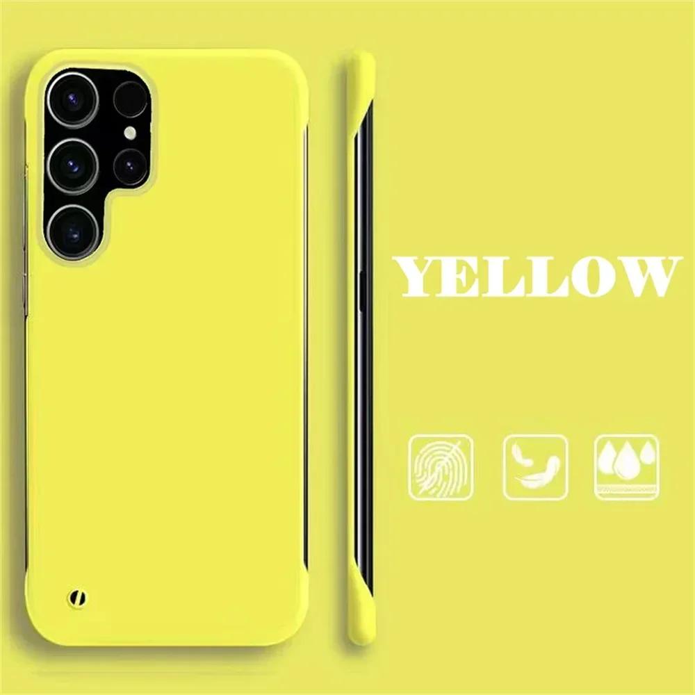 Тонкий безрамочный чехол для ПК для Samsung Galaxy A6 A A3 A16 A4 A3 A2 A1 A34 A33 A32 A31 A24 A36 Матовый Ультратонкий Жесткий Чехол