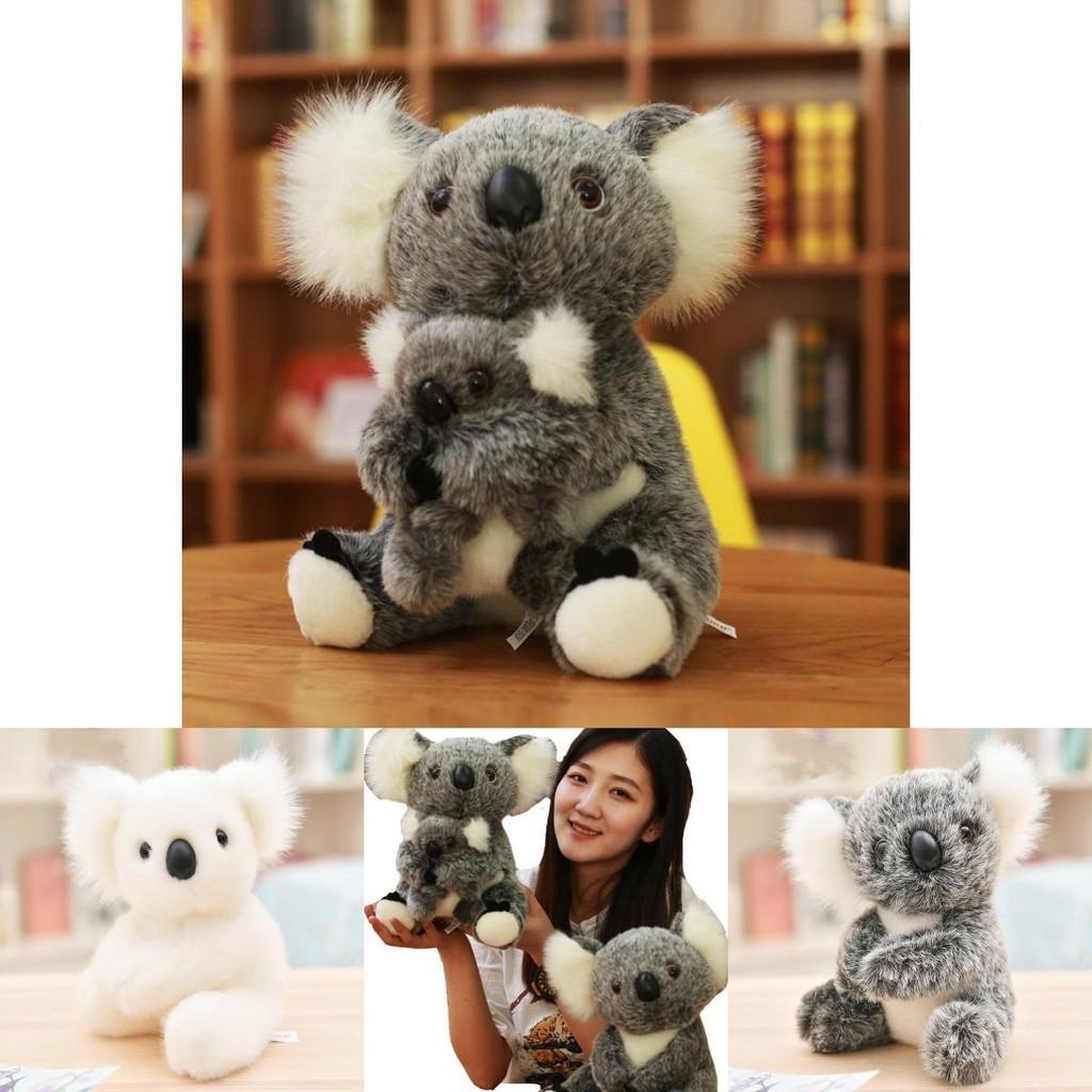 Очаровательные плюшевые игрушки Коала, изображающие сидящих маму и малыша