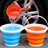 Folding Bucket with Handle Large Capacity Strong Load-bearing Impact-Resistant Portable