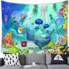 Подводный мир океан стиль гобелен настенный мультфильм тропические рыбы украшения гобелен домашний фон украшения