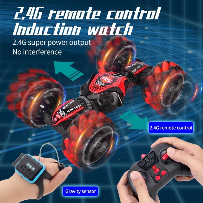Новый 1:12 4WD RC автомобильный радиоприемник с жестами, индукционный музыкальный свет, трюк, дистанционное управление, автомобиль для бездорожья, игрушки для мальчиков, подарки для детей