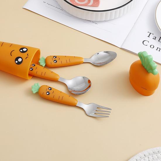 Useful Easily Cleaned Dining Non-slip Smooth Surface Mud Scraping Spoon for Kitchen Children Cutlery