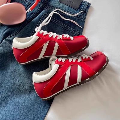 Версия из коровьей кожи~ Туфли-зебры с квадратным носком, как у Чжао Жуй, женские туфли из натуральной кожи, повседневные кеды, балетки на скрытой платформе