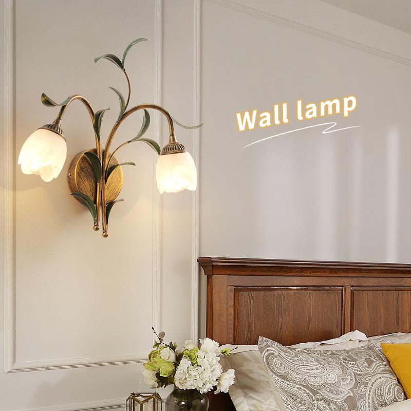 Настенный светильник с цветочным дизайном, креативные настенные светильники для гостиной, внутренние бра, декоративное освещение