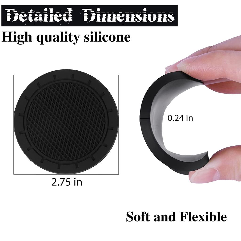 Car Cup Holder Coasters Universal Cup Holder Insert Coaster Car Car Coaster Water Bottle Holder Anti-slip Pad Mat