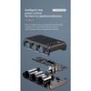171 Вт Автомобильный зарядный адаптер 9 в 1 Разветвитель розеток PD30W/QC 3.0 Независимые переключатели 12 В/24 В постоянного тока Розетка