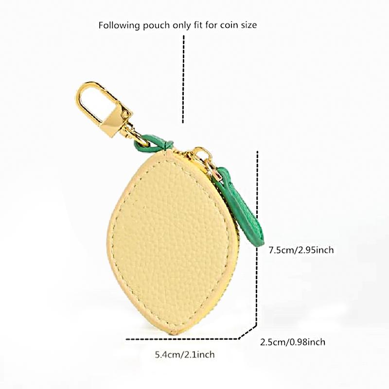 1 шт. Сумка для наушников, кулон в форме фрукта, подходит для защитного чехла Airtag, креативная сумка-орнамент из искусственной кожи, разные формы