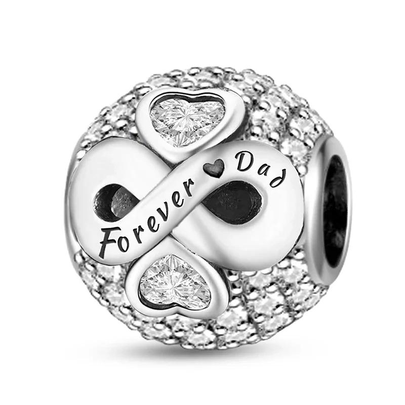 Copper Romantic Zircon Red Love Heart Charms Beads Fit Original Pan Bracelet Bangles Diy Fine Jewelry For Women