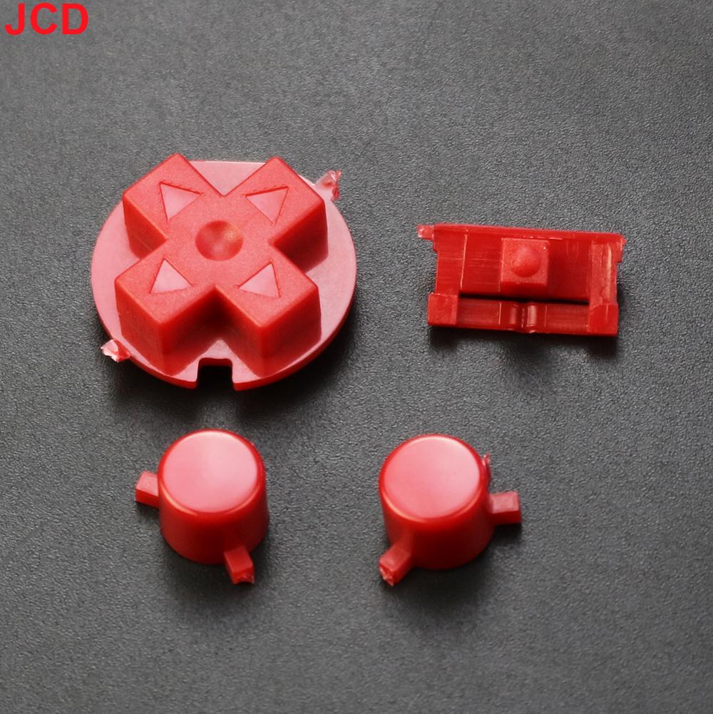 JCD 1 Set Colorful Replacement Buttons Set Replacement For Game boy GBP Console On Off Button A B Buttons D Pads Replace