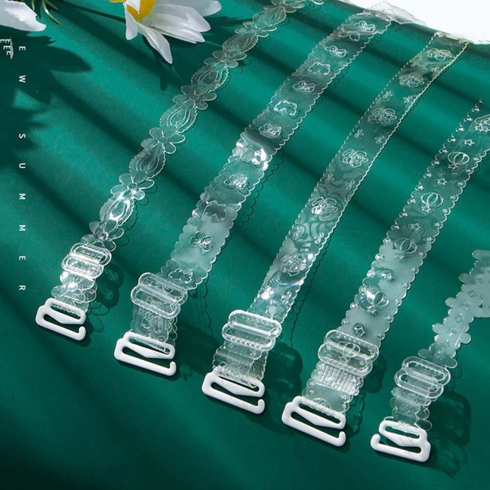 Color Non-slip Transparent Bra Straps Pectoral Girdle Invisible Shoulder Straps Adjustable Bra Belt