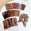 55x55cm Soft Retro Soft Cotton Square Scarf for Women Neckerchief Cotton Headscarf Floral Printed Scarf Hijabs