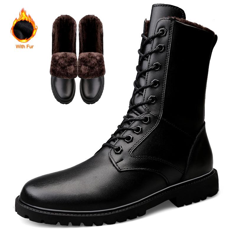 Мужские высокие кожаные ботинки, высококачественные износостойкие повседневные ботинки, модные панковские мотоциклетные ботинки, уличные ботинки