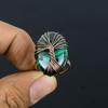 Древо Жизни Малахит Драгоценный Камень Медная Проволока Обернутое Ювелирное Кольцо Ручной Работы Для Женщин Все Размеры