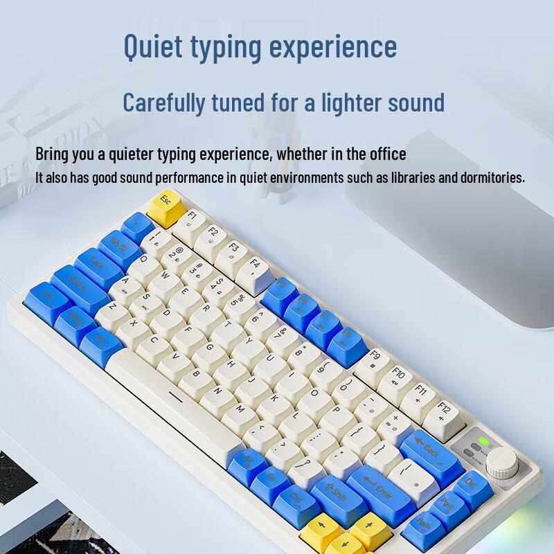Мембранная клавиатура Qianxingzhe V75 с RGB-подсветкой и механическими ощущениями, двухрежимная