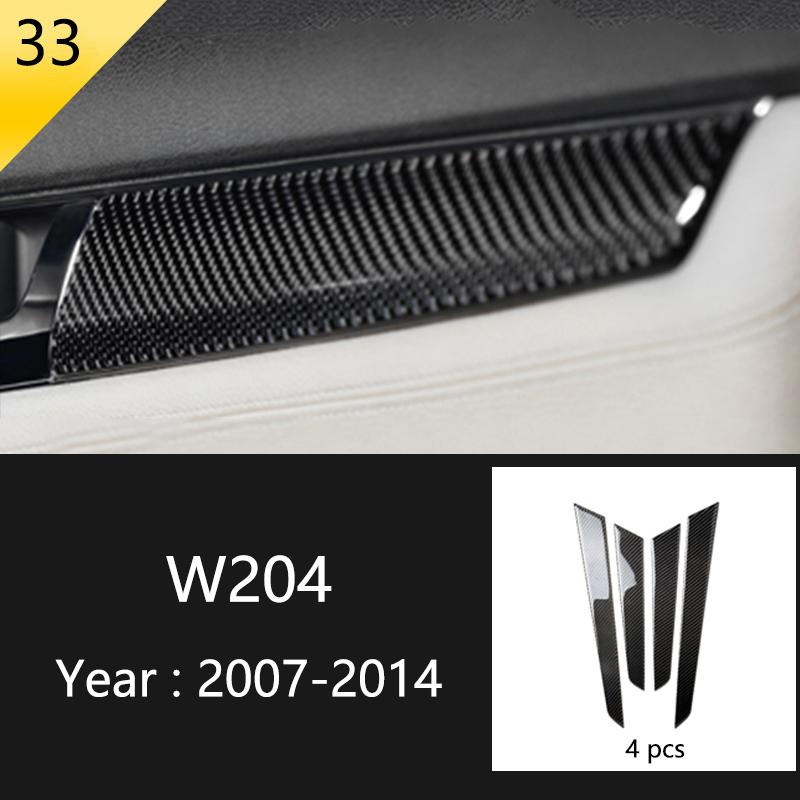 Для Mercedes Benz C Class W204 C180 C200 C260 автомобильная панель окна двери из углеродного волокна полоса защитная отделка наклейка аксессуары