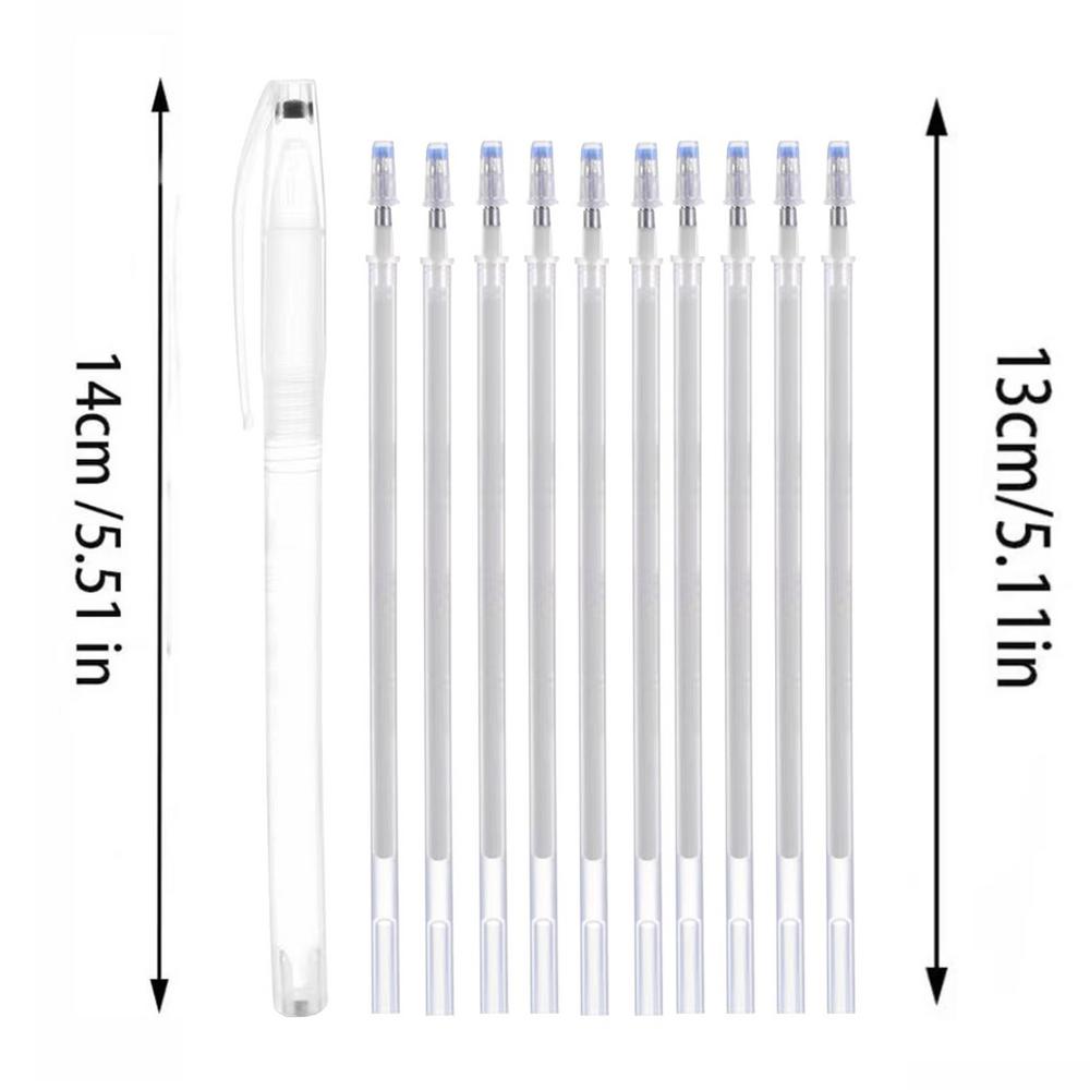 10 шт. Термостираемые маркеры, исчезающие от температуры, ручки для ткани, линия, сделай сам, для пэчворка, ткани, ПУ кожи, маркировка, швейный инструмент
