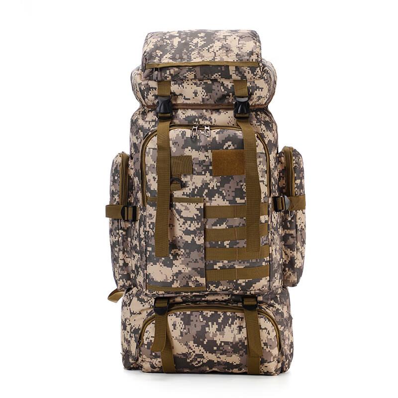 80L Tactical Camouflage Travel Hiking Backpack