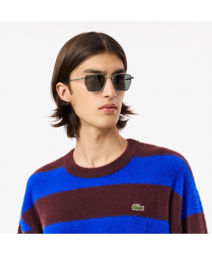 Мужской двусторонний полосатый пуловер LACOSTE Ah2915-54N Ib7