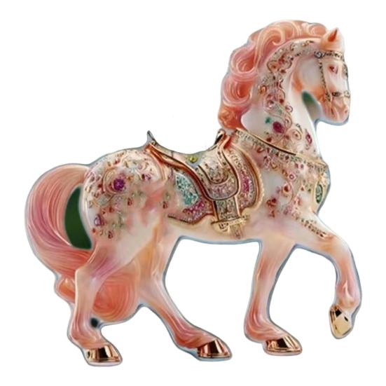 Лошадь Украшение Сверкающий Страз Лошадь Украшение на Елку 2D Акриловая Подвеска Праздничный Сувенир Подарки для Женщин Девушек Любителей Лошадей