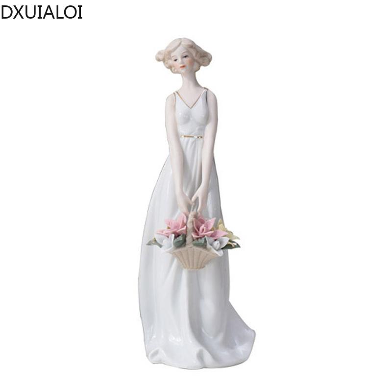 DXUIALOI европейская креативная керамика ремесла персонаж скульптура украшение гостиная украшение свадебный подарок украшение дома