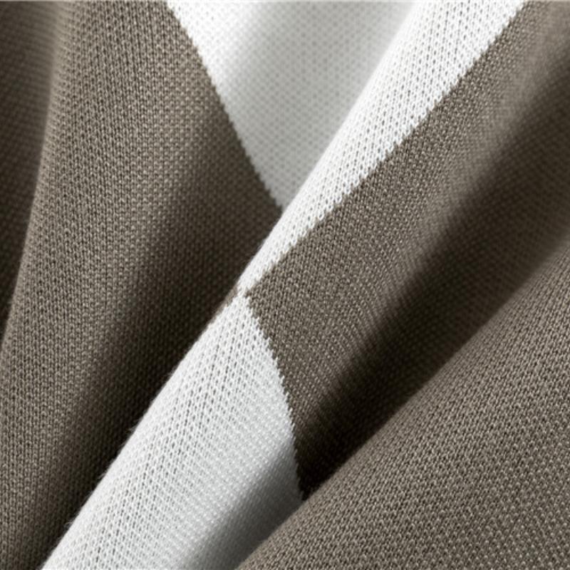 Модный женский комплект из двух предметов: повседневный вязаный клетчатый свитер на весну и осень