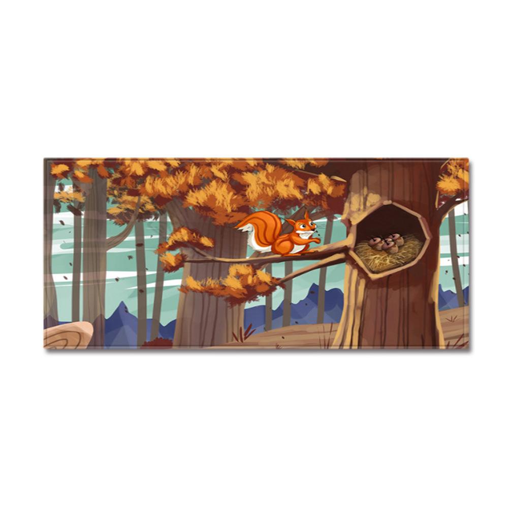 3D Цифровая Печать Коврик для Входной Двери с Рисунком Дерева, Длинный Кухонный Коврик, Впитывающий Нескользящий Коврик для Ванной Комнаты, Ковер для Гостиной