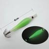 Luminous Squid Jig Silicone Cloth Wrapping Octopus Jig Lure Jigging Lure  Sea Fishing
