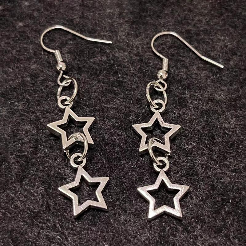 Серьги Y2K Star Ожерелье Звездная Богиня Звездные Подарки Современные Звезды Шарм Серьги-подвески