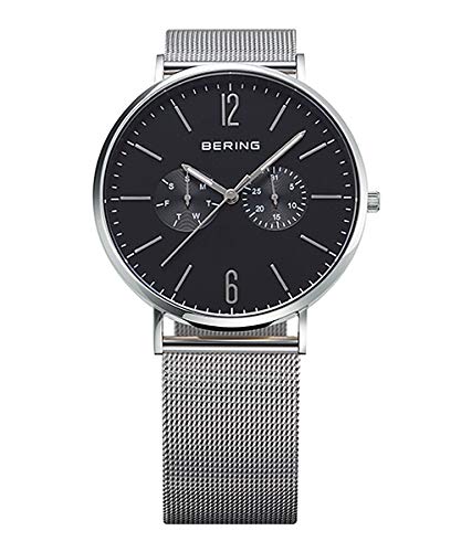 Часы BERING Analog Quartz Classic Collection с ремешком из натуральной телячьей кожи и сапфировым стеклом. Подлинный импортный продукт. Внутренняя гарантия 3 года.