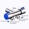 Нержавеющая сталь Двойной контроль 1 вход 2 выхода Трехходовой угловой клапан Многофункциональный Кран двойного использования для стиральной машины, туалета, гигиенического душа