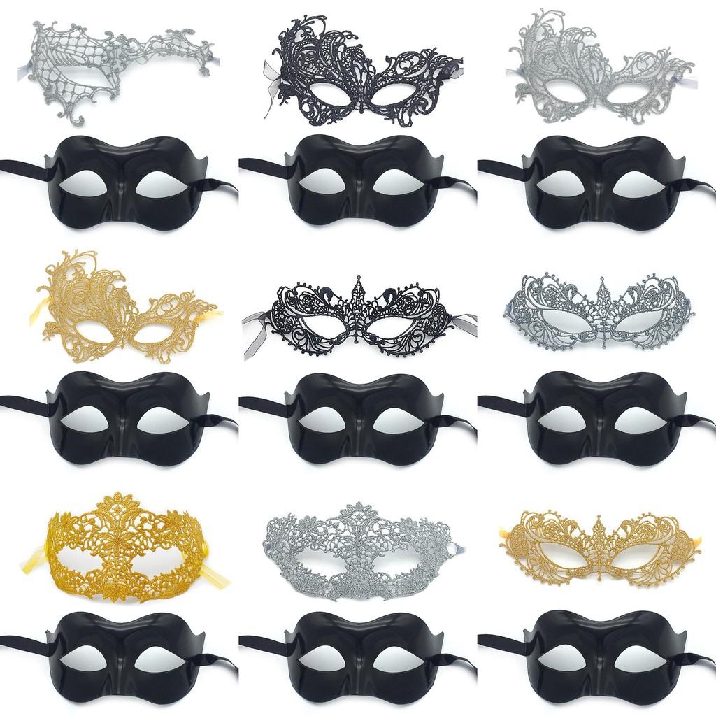 Хэллоуин Полумаска Кружевная с Полым Дизайном для Парной Вечеринки Подарок