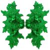 Heavy Lace Lace Applique Colorful Floral Embroidery Trim 3D Embroidered Patch  Clothing Sewing