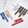 Genuine Leather Watch Strap with Pin Buckle - Cowhide Watch Band for Men and Women (Includes Tools and Ear Piercing Kit)