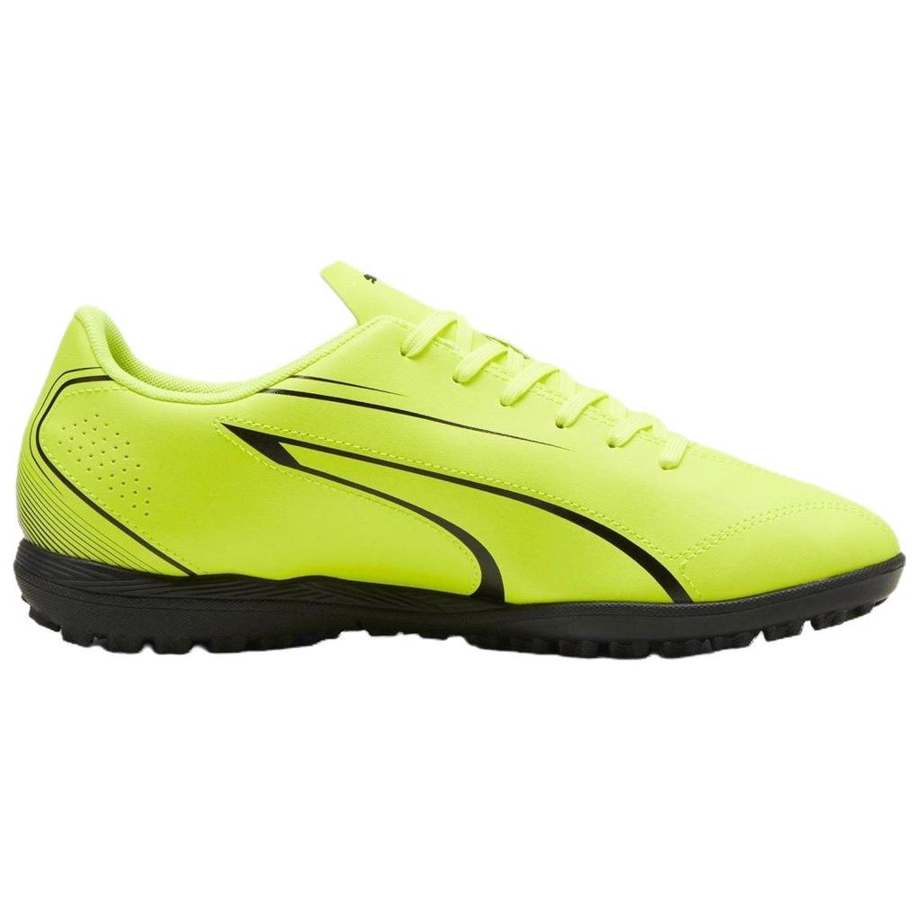 Puma Vitoria Comfortable Soft TT (Rubber Studs) Durable Football Shoes Men Football Shoes Lemon-Green 107484-04