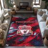 Liverpool Customize Your Name Floor Rug Office Rug Design for Bedrooms Hallway Living Rooms Balcony Antislip Carpet Anime Office Decor