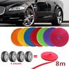 8M Rim Blades Car Vehicle Wheel Rims Protectors with Tape Decor Strip Tire Guard Line Rubber Mounding Trim Car Stickers