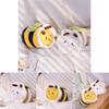 Adorable Flower Bee Plush Doll Cartoon Bumblebee Toy For Kids Soft Stuffed Animal