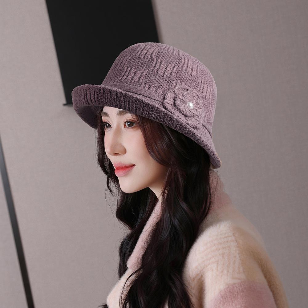 Женская винтажная вязаная панама 1920-х годов - зимняя шляпа-котелок для рыбака, круглая панама для женщин