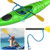 4~1PCS Kayak Paddle Leash Adjustable Stretchable Strap Prevent loss Stretchable Coiled Lanyard Leash for Canoing Fishing Boating