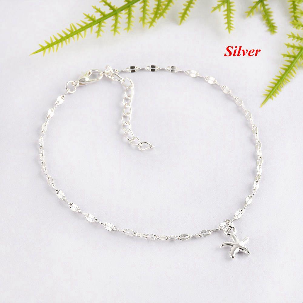 Jewelry Gold Plated Sandals Anklet Ankle Chain Foot Bracelet Starfish Pendant