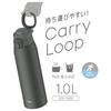 Термос Thermos с вакуумной изоляцией, портативная кружка, 1 л, темно-серый, JOS-1000 DGY
