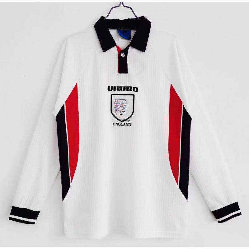 AC retro long-sleeved jersey England Paris France football jersey