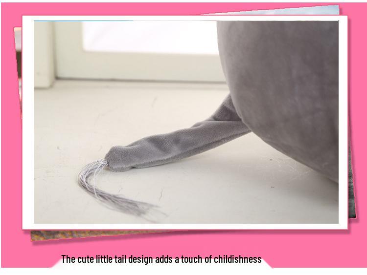 Очаровательная плюшевая подушка-слон - Детская игрушка для сна и подарок