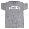 New Fashion T-shirt Men Crew Neck Tees Cotton Tshirt Mens Summer Tops Est 1976 New Streetwear Man Casual T Shirt Drop Shipping