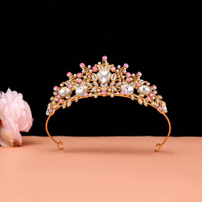 Детская корона, аксессуары для волос, милые принцессы, девочки, корона короля с водяными бриллиантами, резинки для волос, подарки на день рождения для девочек, детские повязки на голову и головные уборы