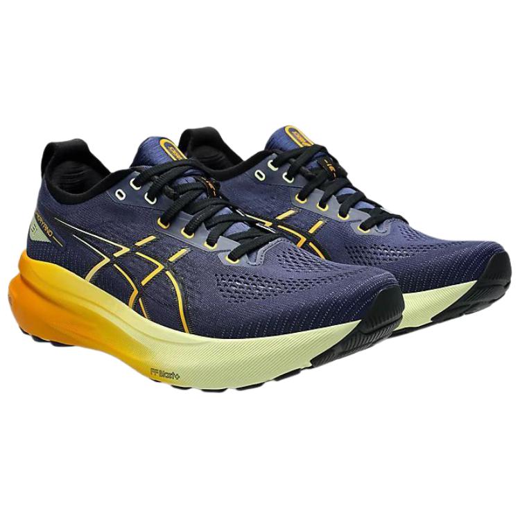 Asics Gel Kayano 31 Indigo Blue Yellow Мужские кроссовки Gunmetal 1011B867-403