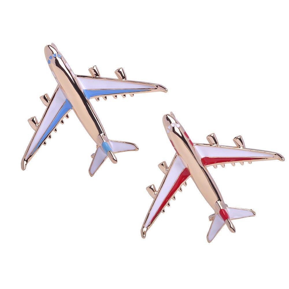 New Fashion Enamel Zinc Zinc Alloy Plane Airplane Pins Badge Jewelry Brooch